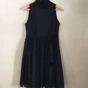 Vintage Vivienne Tam Black Silver Cocktail Dress